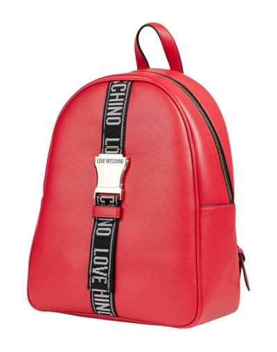 Shop Love Moschino Backpacks In Red