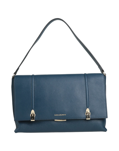 Shop Roberta Di Camerino Woman Handbag Blue Size - Soft Leather