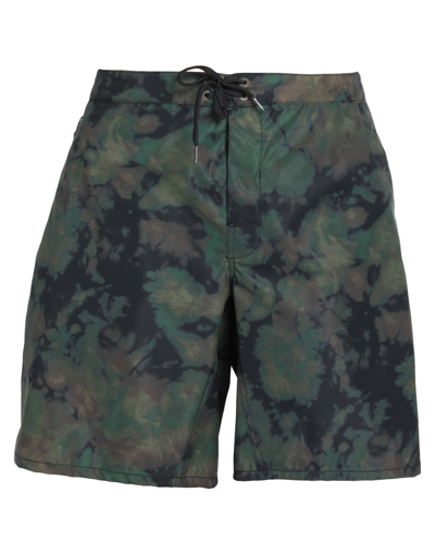 Shop Vans Beach Shorts And Pants In Military Green