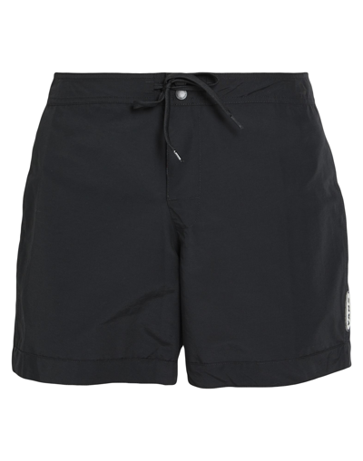 Shop Vans Man Beach Shorts And Pants Black Size 34 Cotton, Nylon
