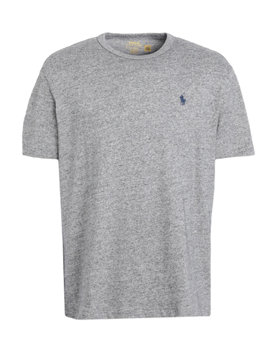 Shop Polo Ralph Lauren Classic Fit Jersey T-shirt Man T-shirt Grey Size L Cotton