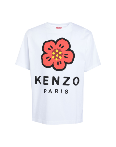 Shop Kenzo Man T-shirt White Size S Cotton