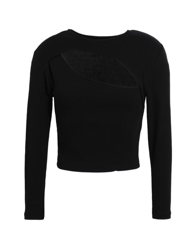 Shop Only Woman T-shirt Black Size L Cotton, Elastane