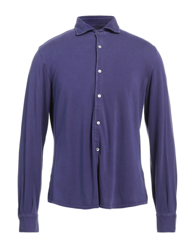 Shop Fedeli Shirts In Purple