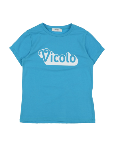 Shop Vicolo Toddler Girl T-shirt Azure Size 6 Cotton, Elastane In Blue