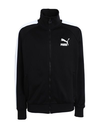 Shop Puma Iconic T7 Track Jacket Pt Man Sweatshirt Black Size Xl Polyester, Cotton
