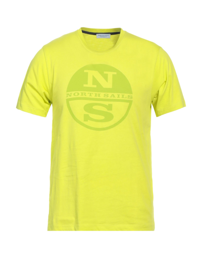 Shop North Sails T-shirts In Yellow