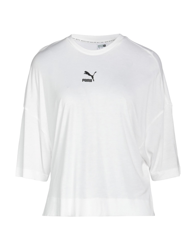 Shop Puma Woman T-shirt White Size S Viscose