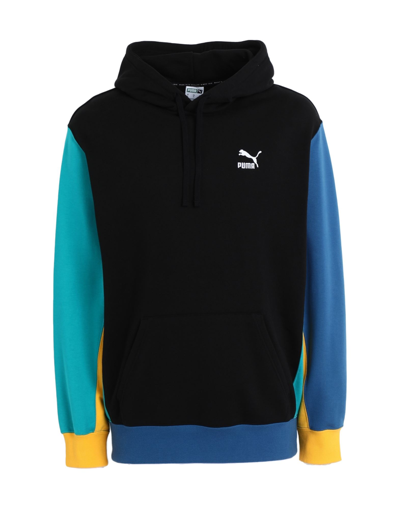Shop Puma Classics Block Hoodie Man Sweatshirt Black Size Xxl Cotton