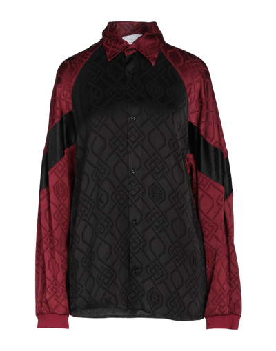 Shop Koché Woman Shirt Burgundy Size M Viscose, Acetate, Polyamide, Elastane, Polyester In Red
