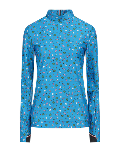 Shop Moncler Grenoble Woman T-shirt Blue Size M Polyamide, Elastane