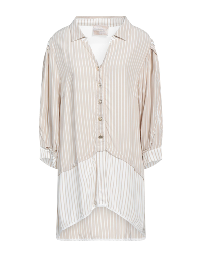 Shop Elisa Cavaletti By Daniela Dallavalle Woman Shirt Beige Size 8 Viscose, Polyester