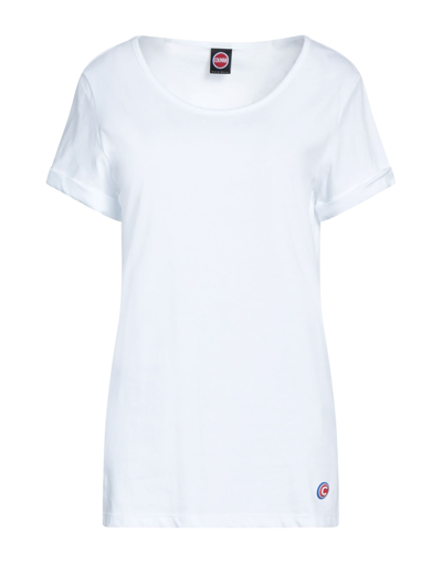 Shop Colmar Woman T-shirt White Size L Cotton