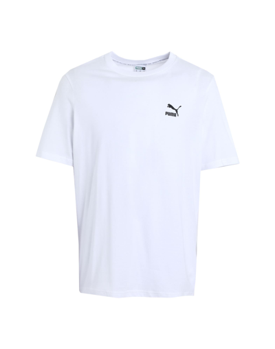 Shop Puma Classics Small Logo Tee Man T-shirt White Size Xxl Cotton