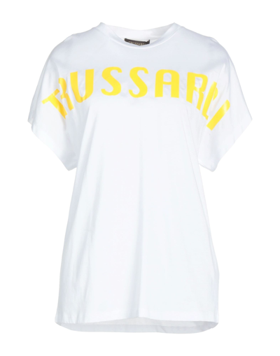 Shop Trussardi Woman T-shirt White Size S Cotton