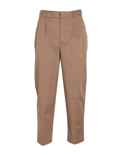 Shop Michael Kors Mens Man Pants Camel Size 30w-32l Cotton, Elastane In Beige
