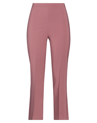 Shop Hanita Woman Pants Pastel Pink Size 10 Polyester, Elastane