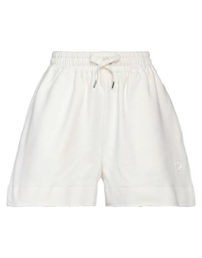 Shop Az Factory Woman Shorts & Bermuda Shorts Ivory Size Xl Organic Cotton, Polyester In White