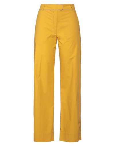 Shop Momoní Woman Pants Ocher Size 10 Cotton In Yellow