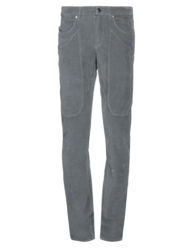Shop Jeckerson Man Pants Grey Size 30 Cotton, Modal, Elastane