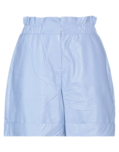 Shop Actitude By Twinset Woman Shorts & Bermuda Shorts Sky Blue Size M Viscose