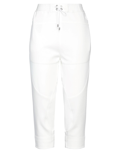 Shop Diesel Black Gold Cropped Pants In White