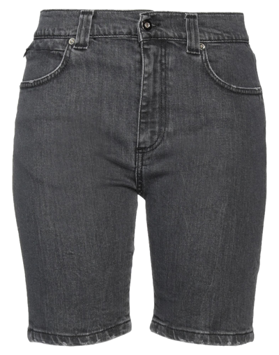 Cult Bolt Denim Shorts In Grey