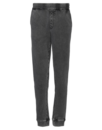 Shop John Varvatos Man Pants Lead Size M Cotton, Polyester In Grey