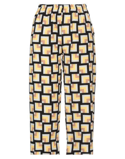 Shop Dodici22 Woman Pants Ocher Size 6 Polyester, Elastane In Yellow