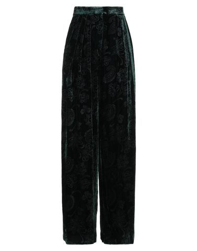 Shop Emporio Armani Woman Pants Green Size 4 Viscose, Silk, Polyester