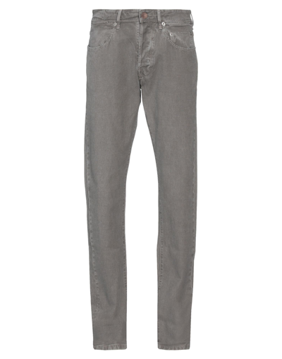 Shop Siviglia White Pants In Grey