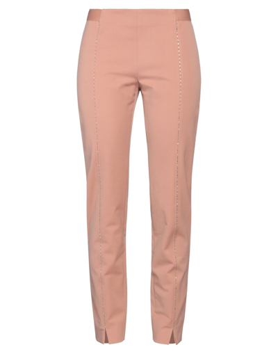 Shop Vdp Club Woman Leggings Blush Size 4 Cotton, Polyamide, Elastane In Pink