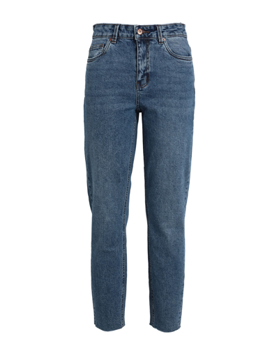 Shop Vero Moda Woman Jeans Blue Size 27w-32l Cotton, Recycled Cotton, Elastane