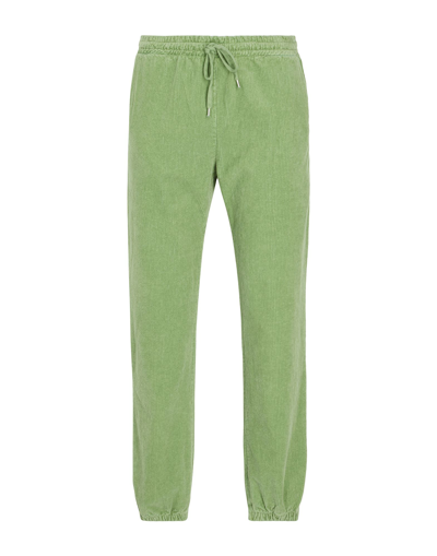 Shop 8 By Yoox Cotton Corduroy Jogger Pants Man Pants Light Green Size Xl Cotton, Elastane