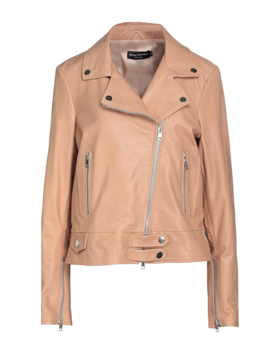 Shop Street Leathers Woman Jacket Camel Size S Soft Leather In Beige