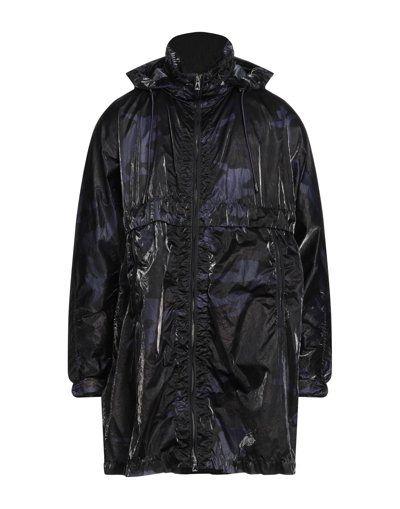 Shop Ahirain Man Overcoat & Trench Coat Midnight Blue Size M Polyurethane, Polyamide