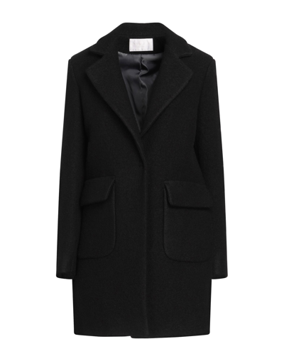 Shop Annie P . Woman Coat Black Size 10 Virgin Wool