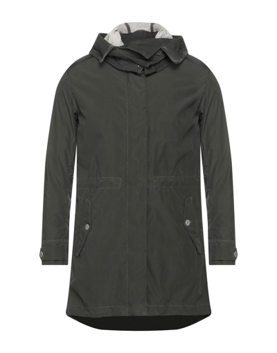 Shop Spiewak Man Overcoat Dark Green Size Xs Polyester, Nylon