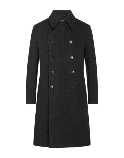 Shop Paltò Man Coat Steel Grey Size 42 Wool, Polyester, Polyamide