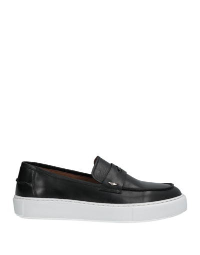 Shop Alberto Guardiani Man Loafers Black Size 9 Soft Leather