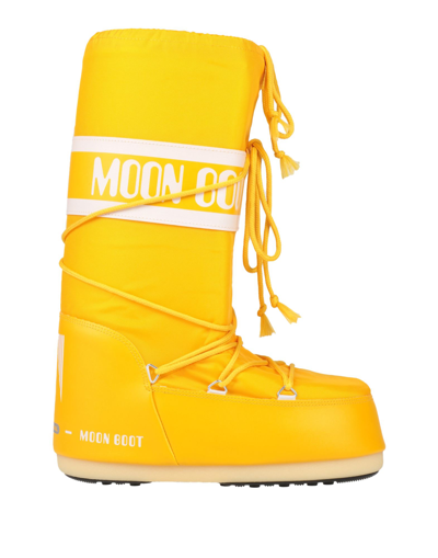 Shop Moon Boot Nylon Man Boot Yellow Size 9-10.5 Textile Fibers