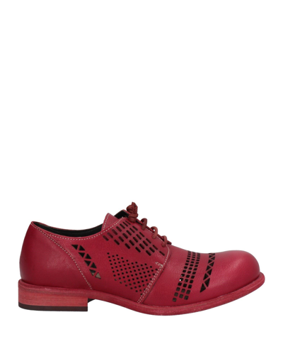 Shop Chiarini Bologna Lace-up Shoes In Maroon