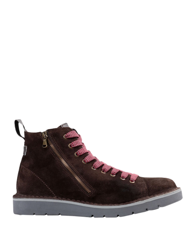 Shop Cafènoir Man Ankle Boots Dark Brown Size 8 Leather