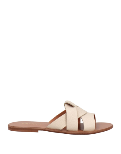 Shop Soldini Sandals In Ivory