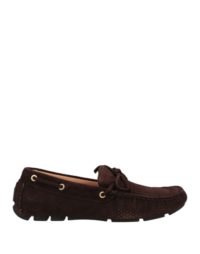 Shop Boemos Loafers In Dark Brown