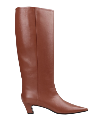 Shop Giampaolo Viozzi Boot Woman Boot Tan Size 8 Ovine Leather In Brown