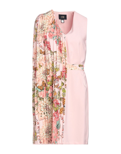 Shop Cavalli Class Woman Mini Dress Pink Size 4 Polyester, Elastane