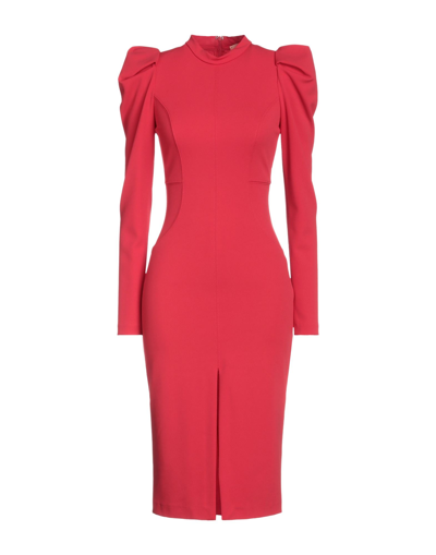 Shop Aniye By Woman Midi Dress Red Size 6 Polyester, Elastane