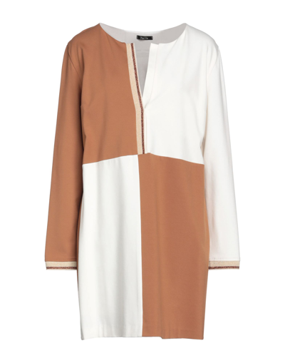 Hanita Short Dresses In Camel
