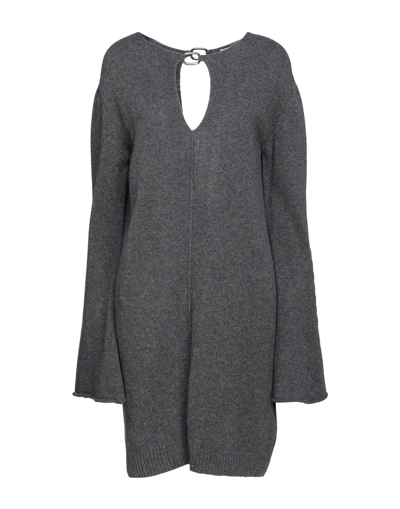 Shop Circus Hotel Woman Mini Dress Grey Size 6 Wool, Polyamide